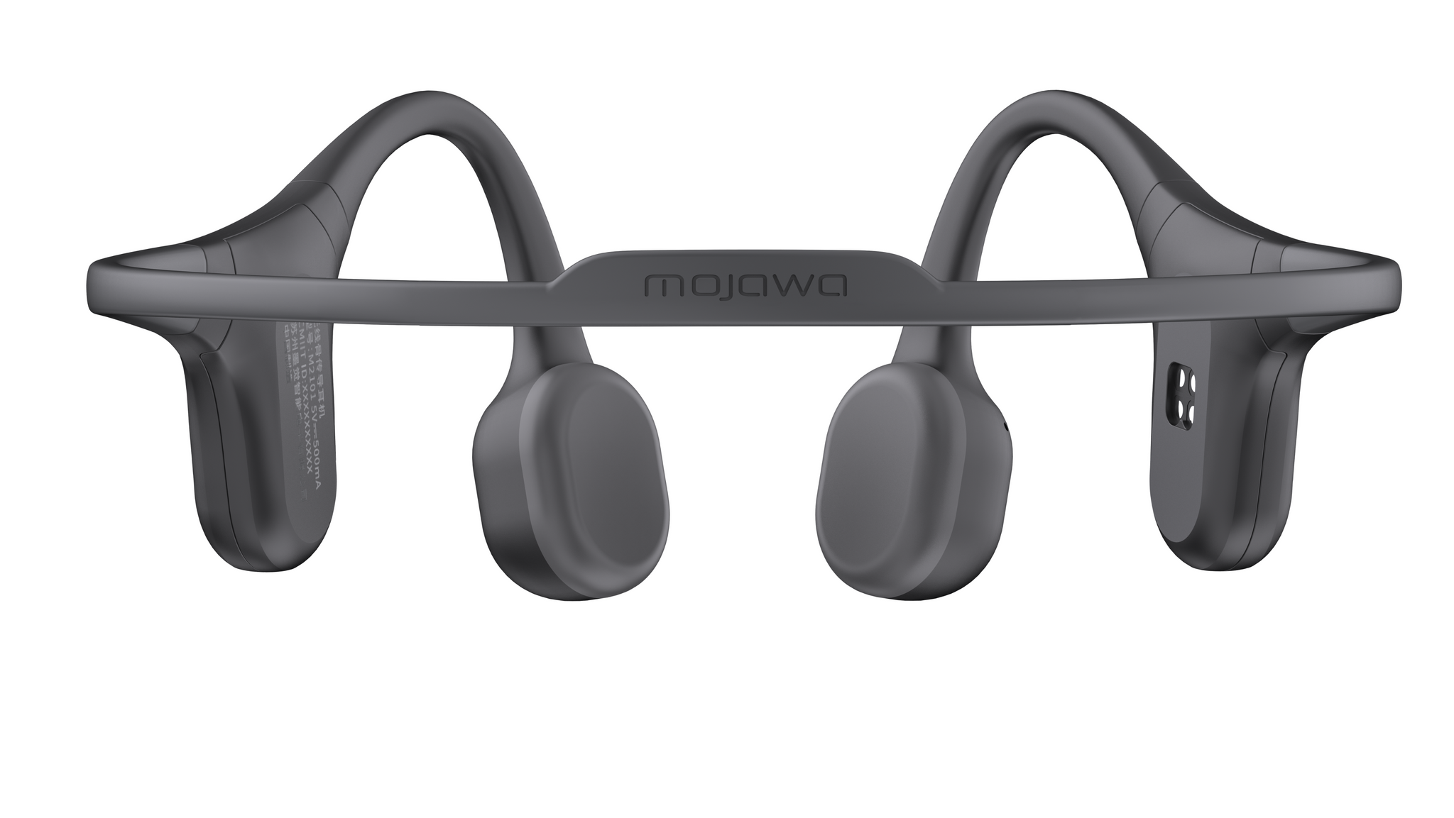 MOJAWA Run Plus Bone Conduction Earphone Black אוזניות אלחוטיות לשחייה וריצה בטכנולוגיית הולכת עצם בצבע שחור