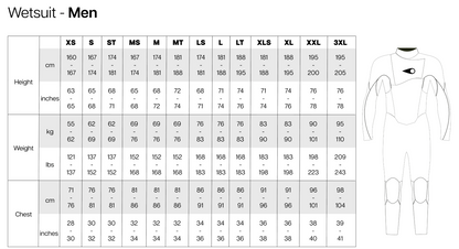 SOORUZ Top Men 1/1 Marcel FIGHTER גופיית גלישה מנאופרן בעובי 1/1 מ"מ