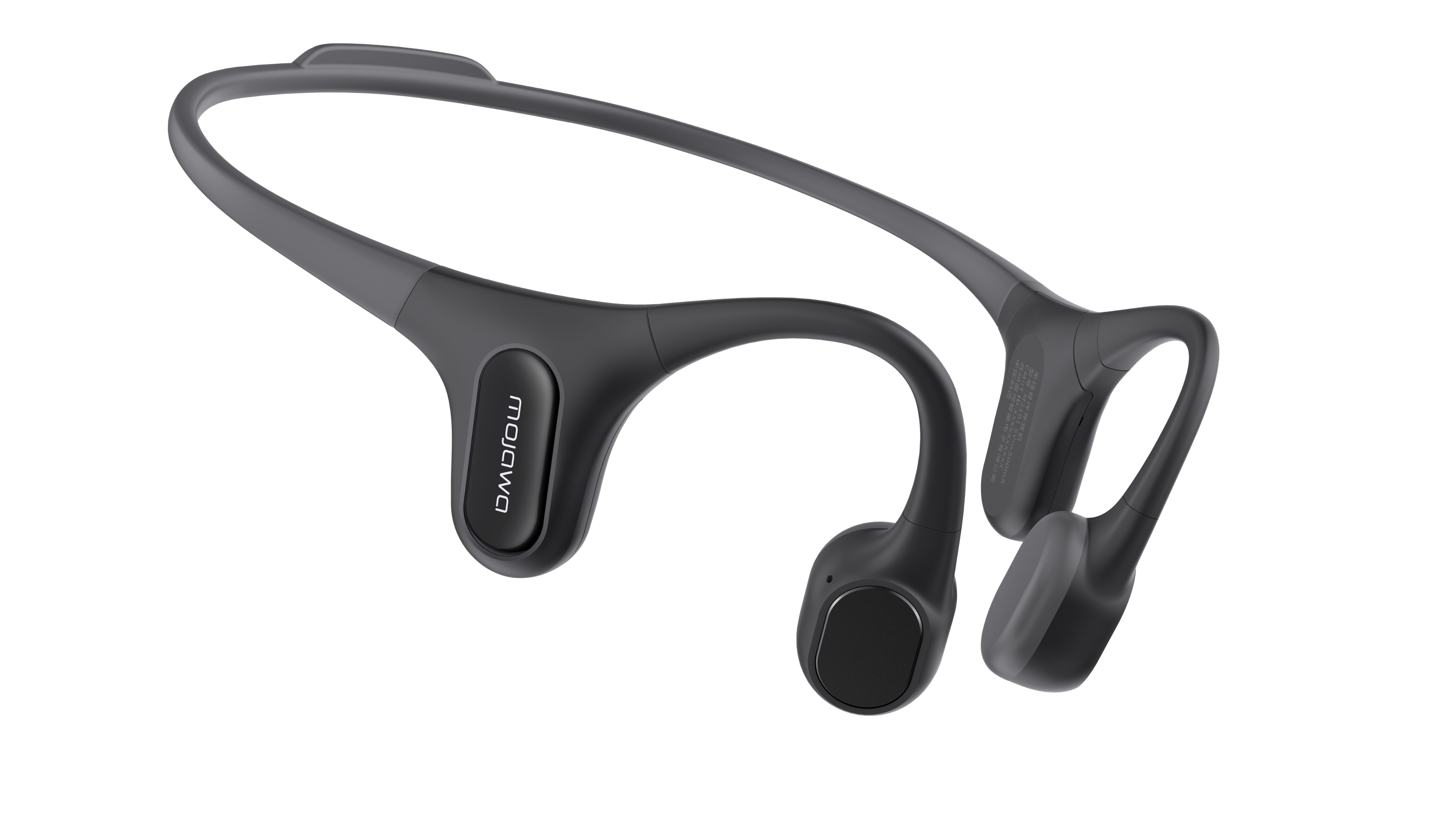 MOJAWA Run Plus Bone Conduction Earphone Black אוזניות אלחוטיות לשחייה וריצה בטכנולוגיית הולכת עצם בצבע שחור