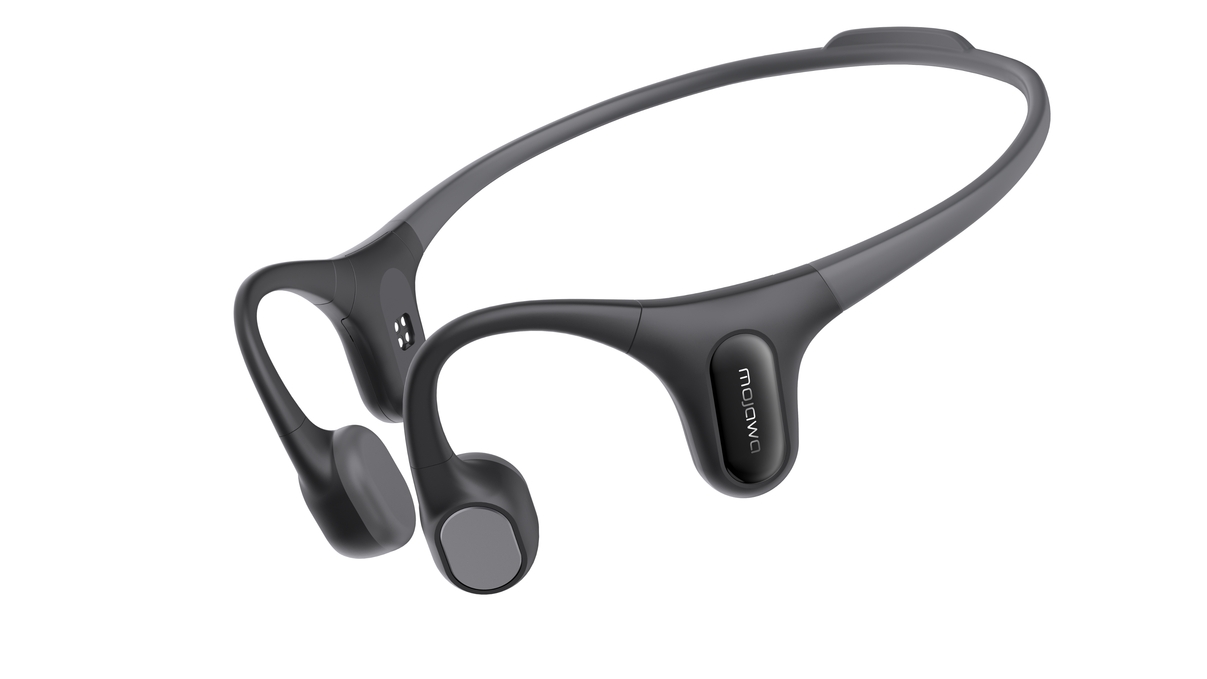 MOJAWA Run Plus Bone Conduction Earphone Black אוזניות אלחוטיות לשחייה וריצה בטכנולוגיית הולכת עצם בצבע שחור