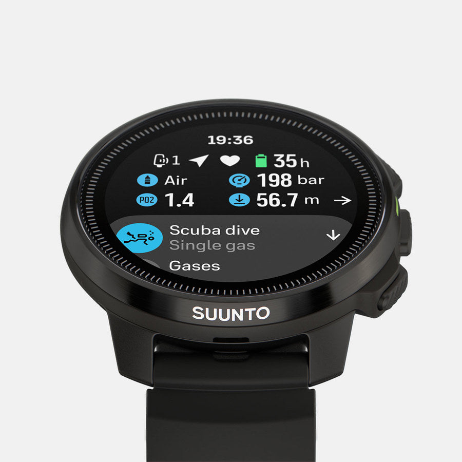 SUUNTO Ocean All Black שעון כושר ומחשב צלילה מתקדם בצבע שחור