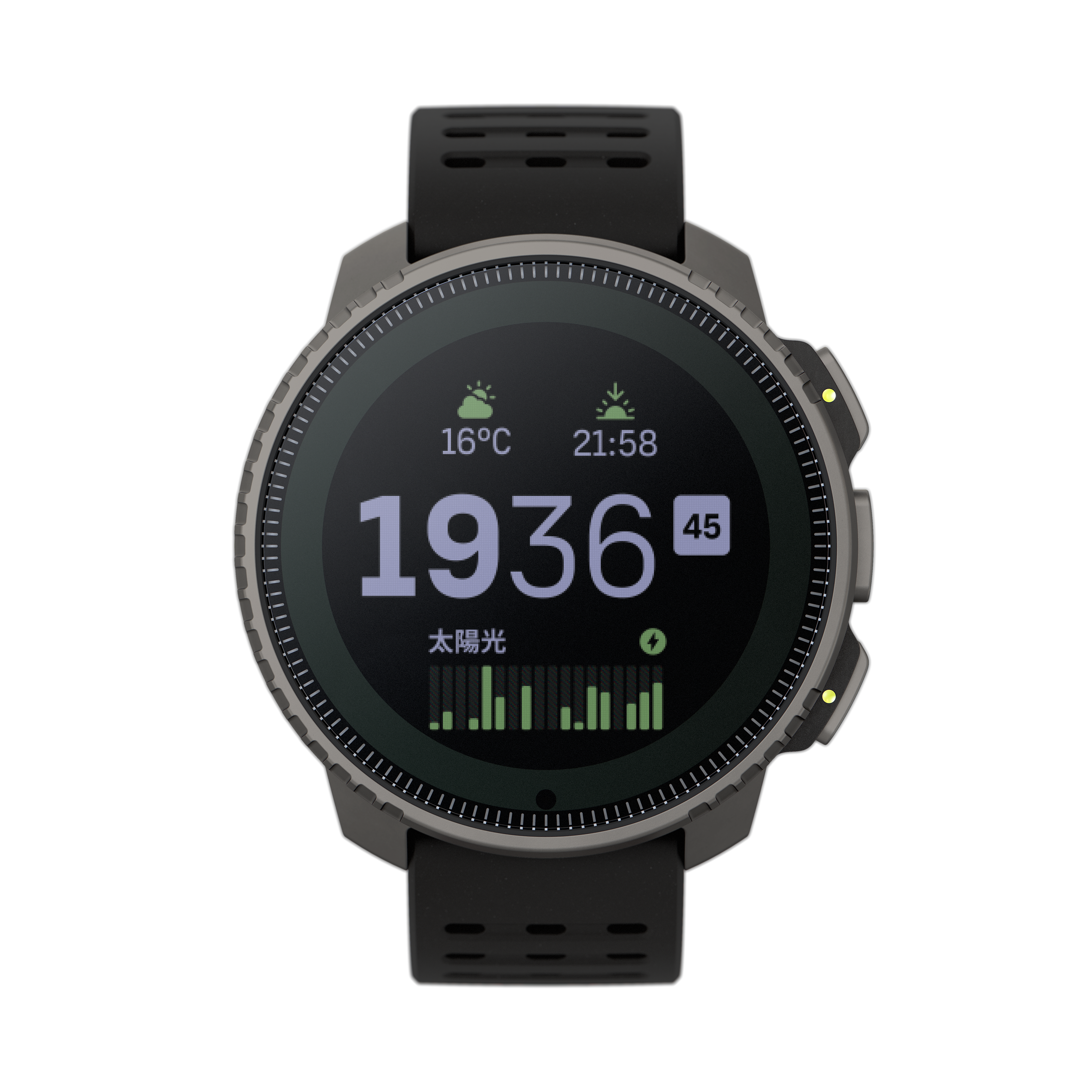 SUUNTO Vertical Titanium Solar Black שעון ספורט סונטו טיטניום עם טעינה סולארית