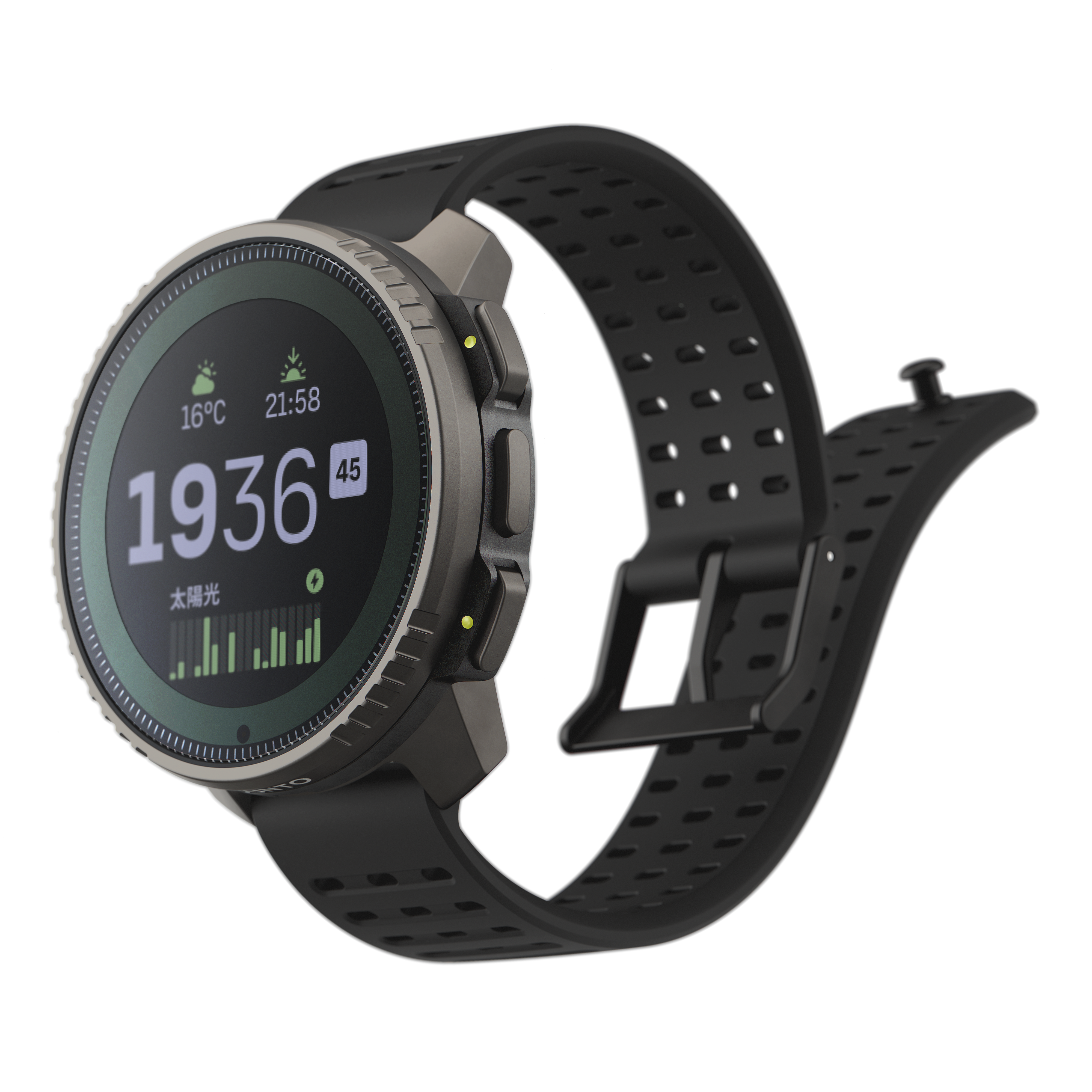 SUUNTO Vertical Titanium Solar Black שעון ספורט סונטו טיטניום עם טעינה סולארית