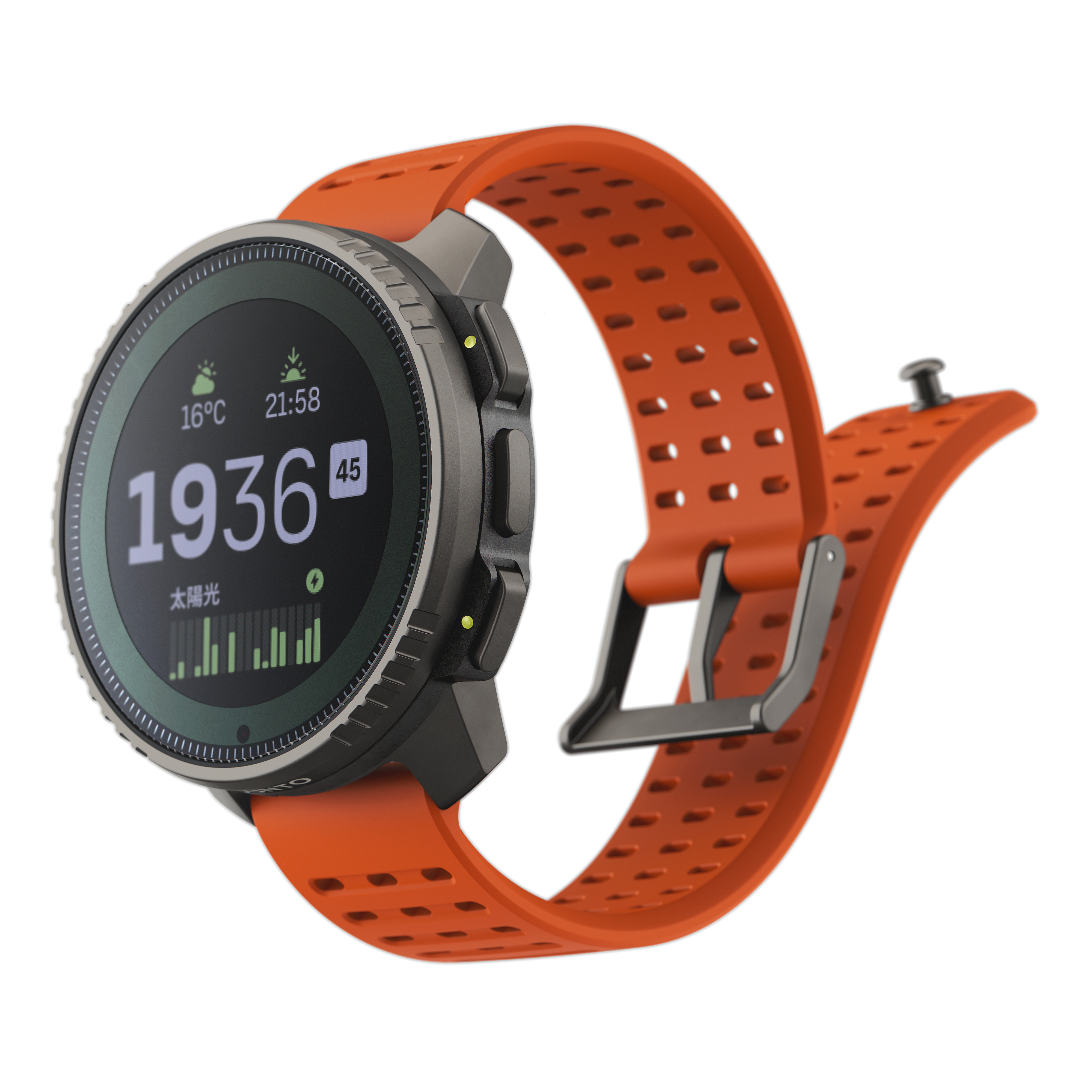 SUUNTO Vertical Titanium Solar Canyon שעון ספורט סונטו טיטניום עם טעינה סולארית