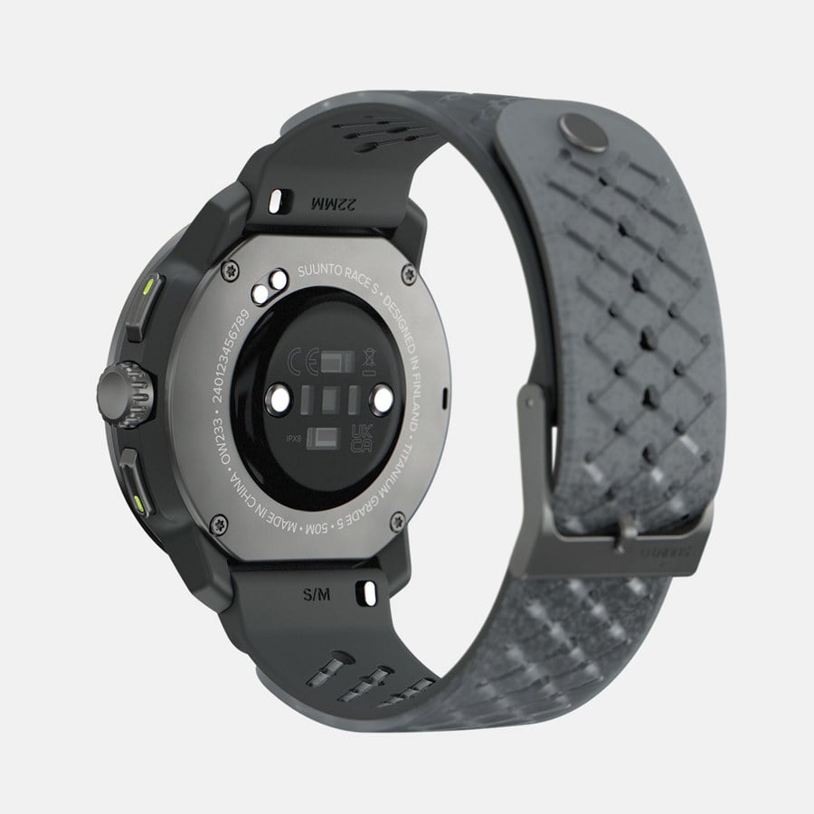 SUUNTO Race S Titanium Graphite שעון ספורט וכושר בצבע אפור כהה