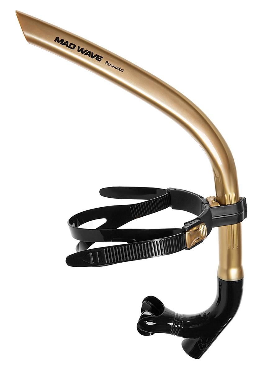 MAD WAVE Trainer Pro Snorkel Gold שנורקל אמצע בצבע זהב