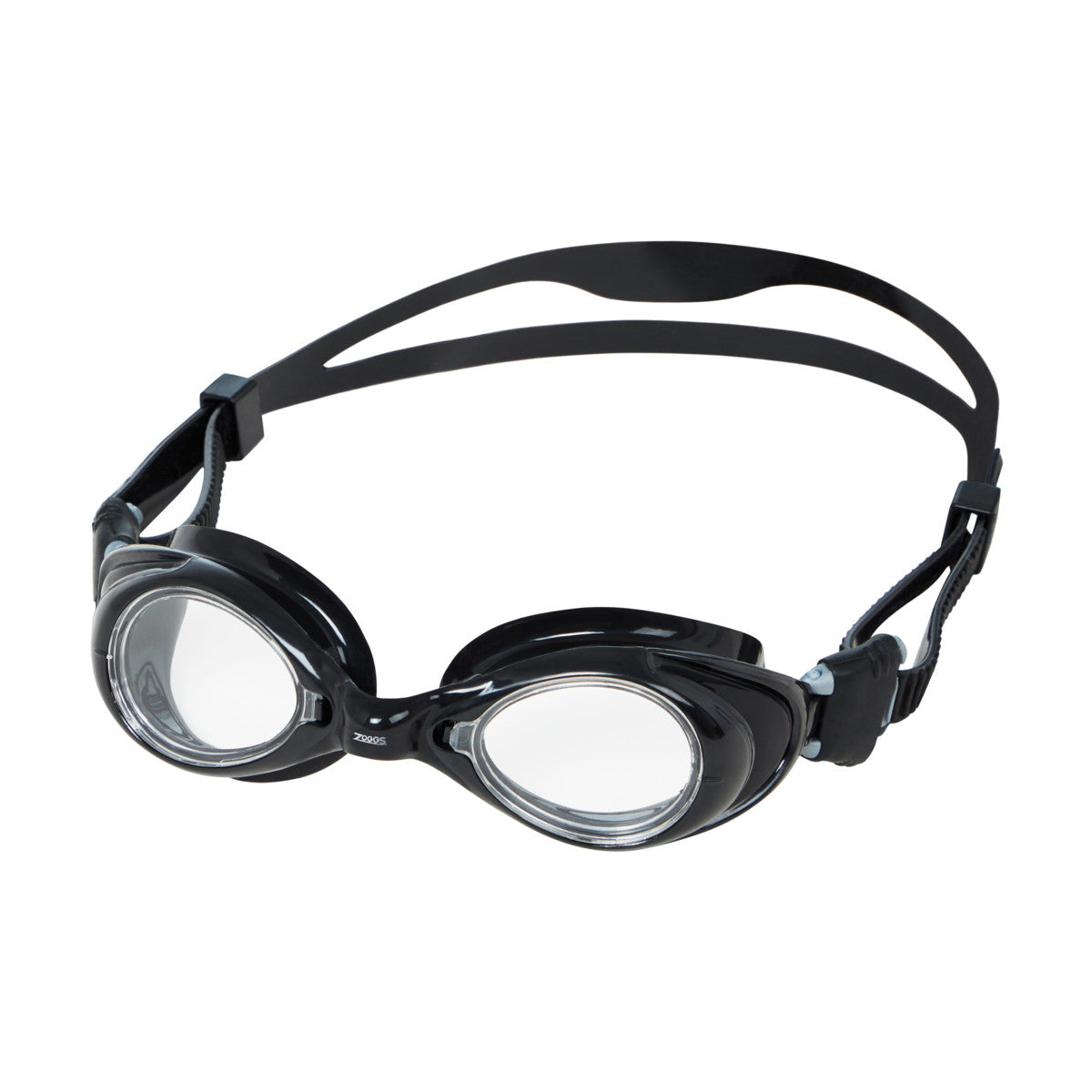 ZOGGS Vision Optical Corrective Goggle משקפת שחייה בצבע שחור עם עדשות אופטיות שקופה