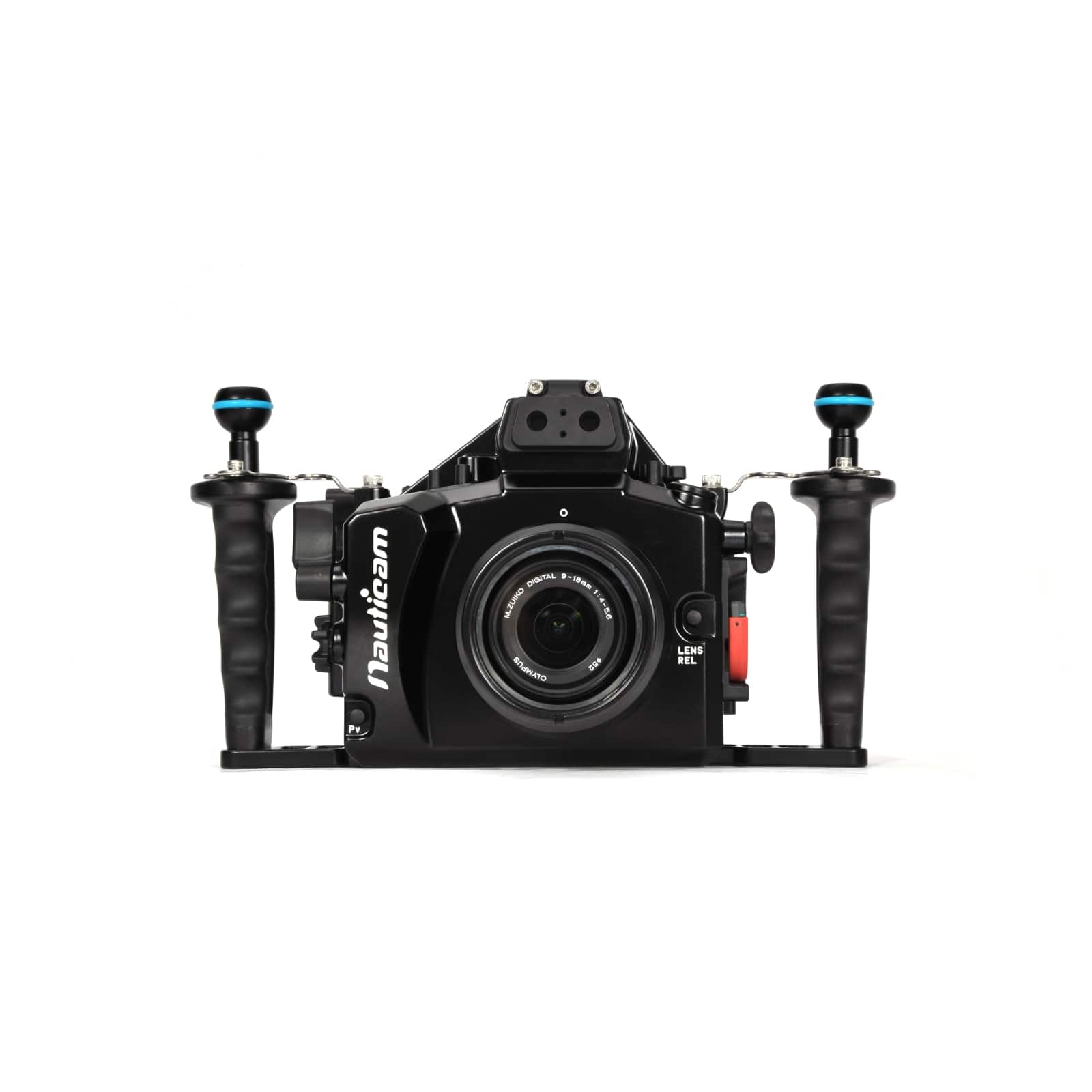 מארזי צלילה Nauticam למצלמות Mirrorless (ללא מראה) עם עדשות מתחלפות - דוגית