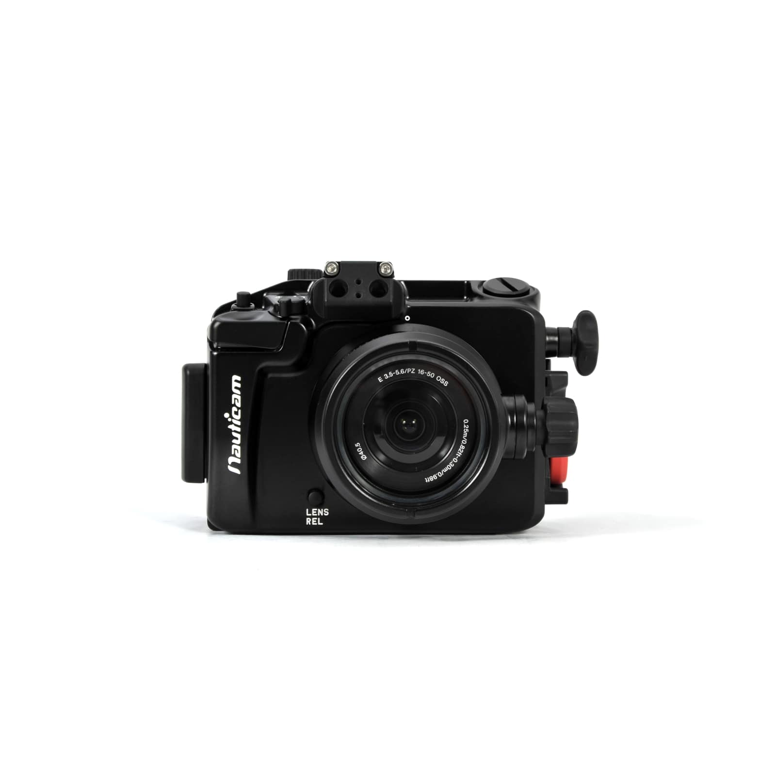 מארזי צלילה Nauticam למצלמות Mirrorless (ללא מראה) עם עדשות מתחלפות - דוגית