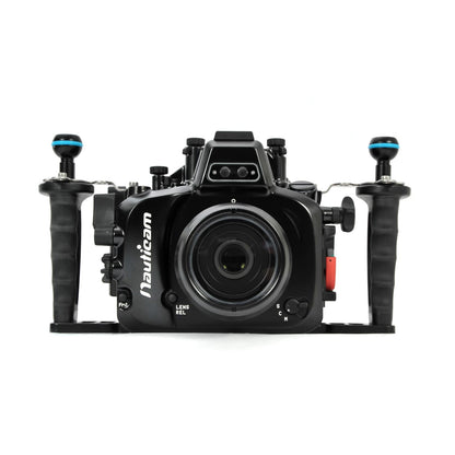 מארזי צלילה Nauticam למצלמות Mirrorless (ללא מראה) עם עדשות מתחלפות - דוגית