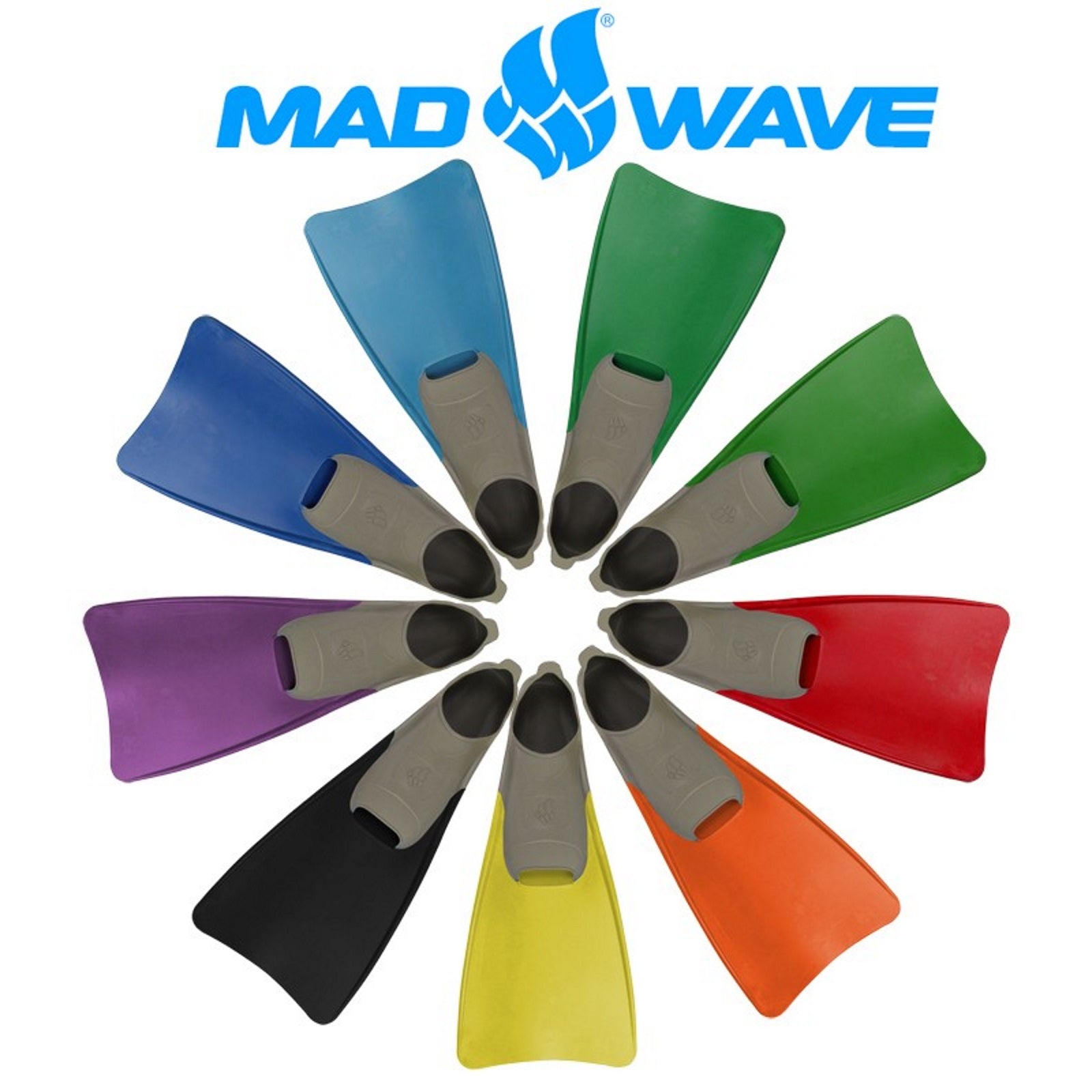 Mad Wave סנפירים ארוכים לבריכה מגומי צף - דוגית