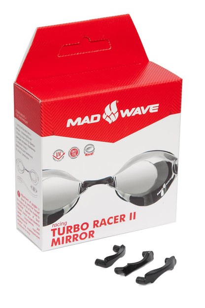 MAD WAVE Racing goggles Turbo Racer II mirror משקפת שחייה מראה